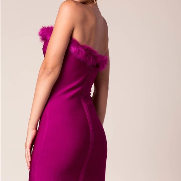 Bandage fuchsia dress - Picture 2 of 2